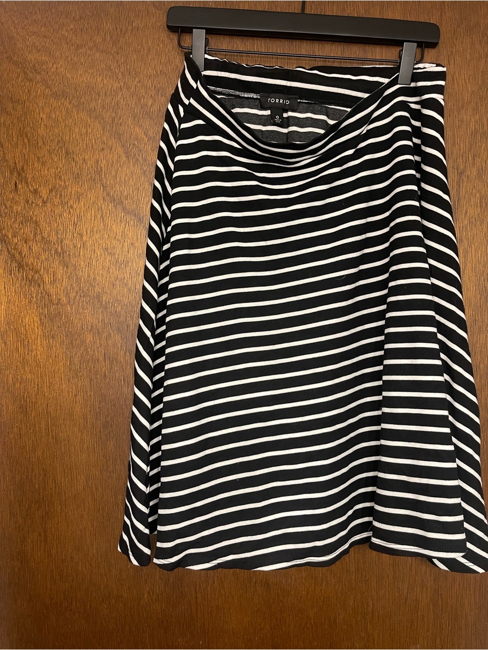 torrid Black & White Striped Flared Skirt